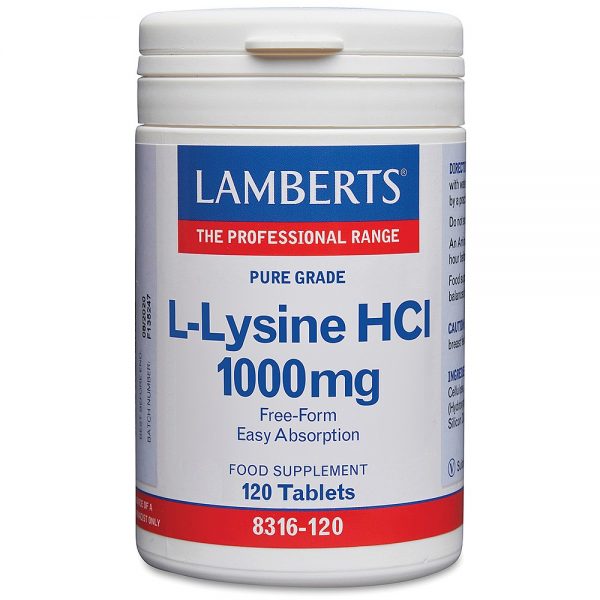 L-Lysine 1000mg • 120 Caps